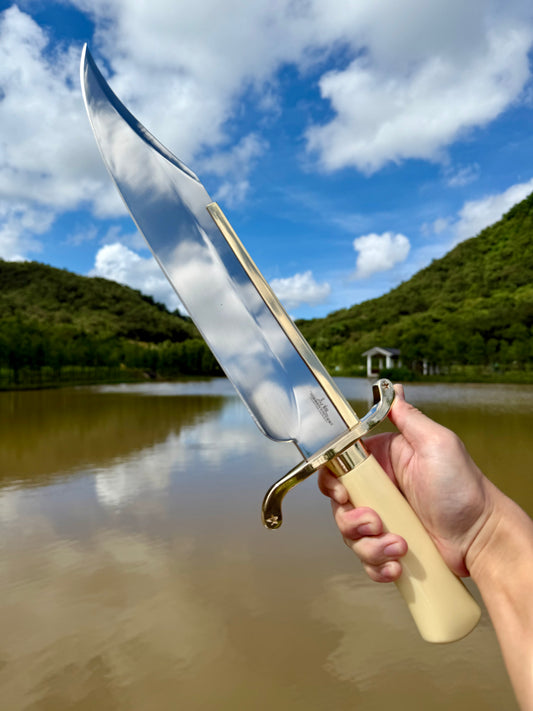 Golden Spine Bowie Knife